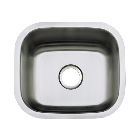 Gourmetier KU14167BN Undermount Single Bowl Kitchen Sink, Brushed KU14167BN
